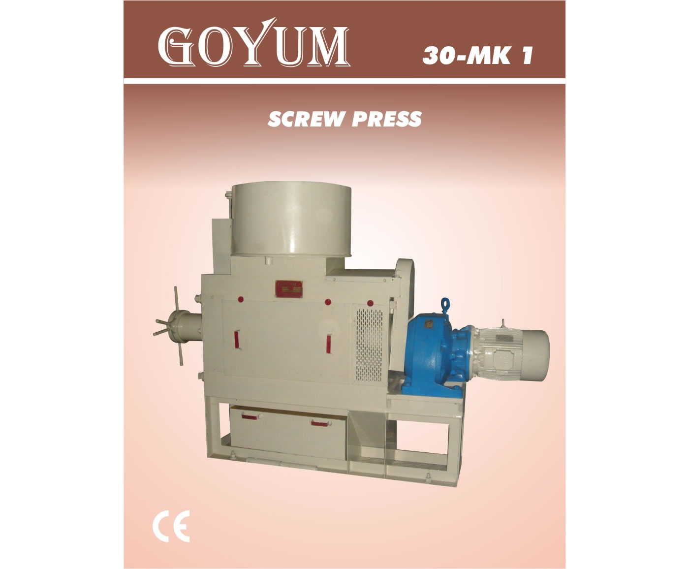 Goyum Mk I - 150-180Kg/hour Solar Type Screw Press